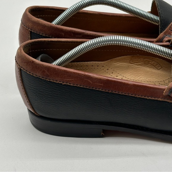 Bostonian Black/Brown‎ Pebble Grain Penny Loafers  Mens 10.5 D main image 8